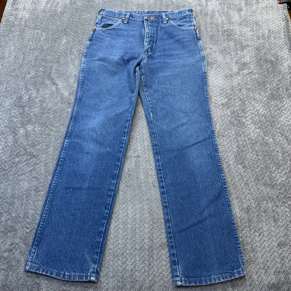 Wrangler Jeans Mens 30x30 Slim Fit Cowboy Cut Blue Denim 936PWD Made in USA VTG